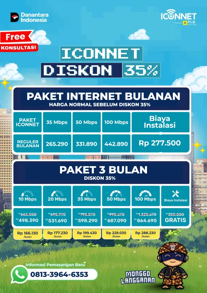 Daftar Harga ICONNET 2026